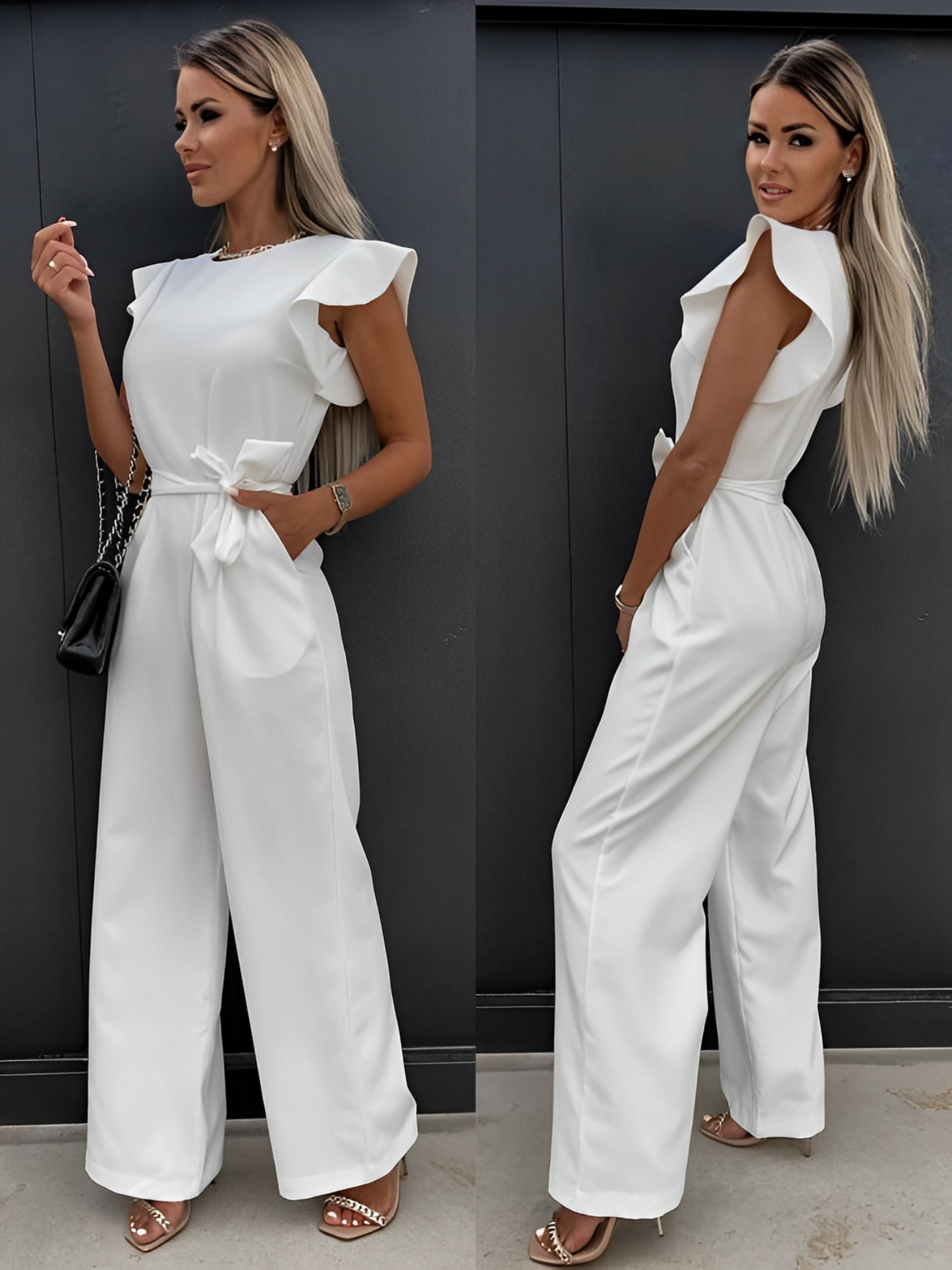 Imago - Rüsche Schnürung Jumpsuit