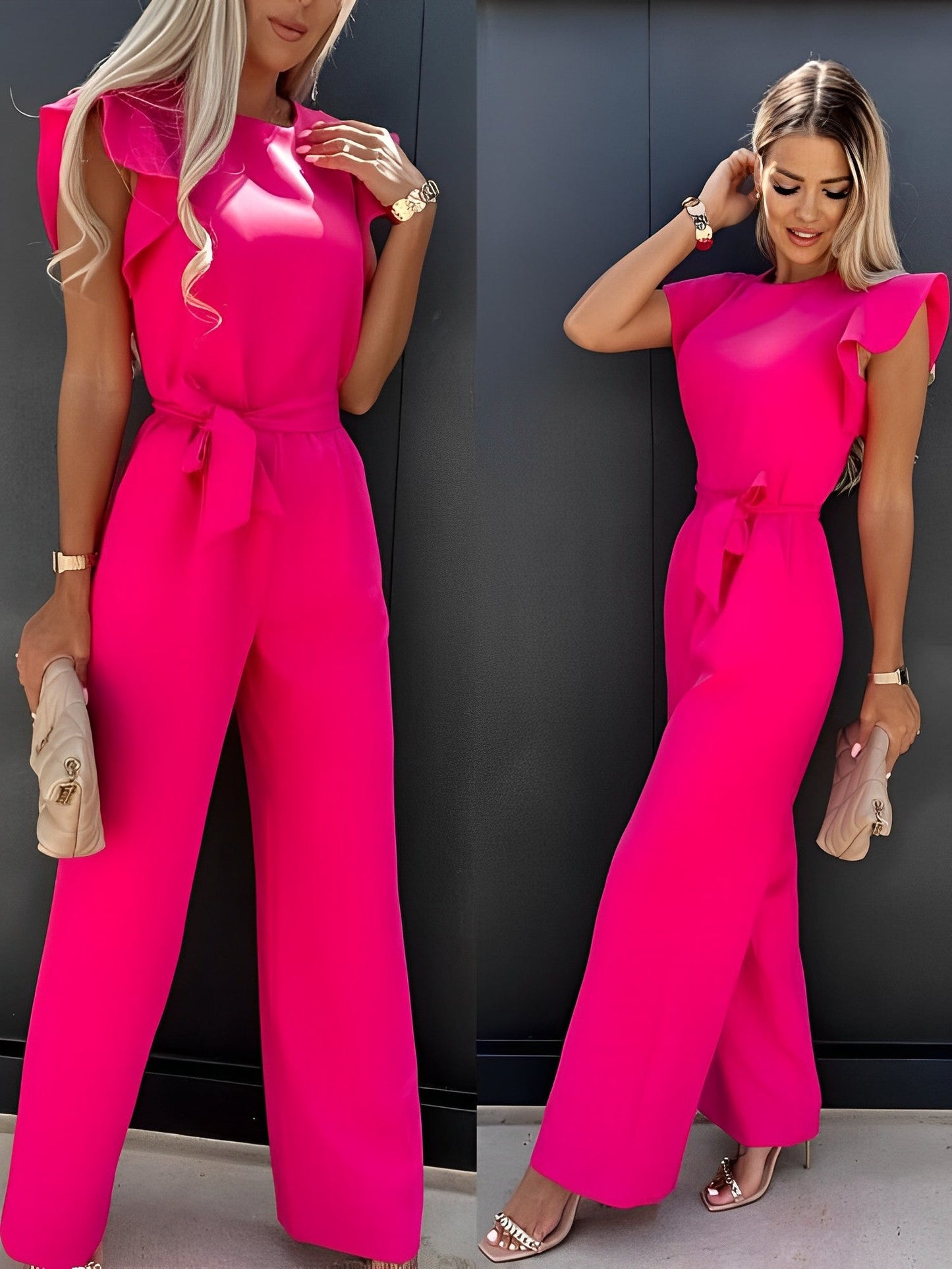Imago - Rüsche Schnürung Jumpsuit