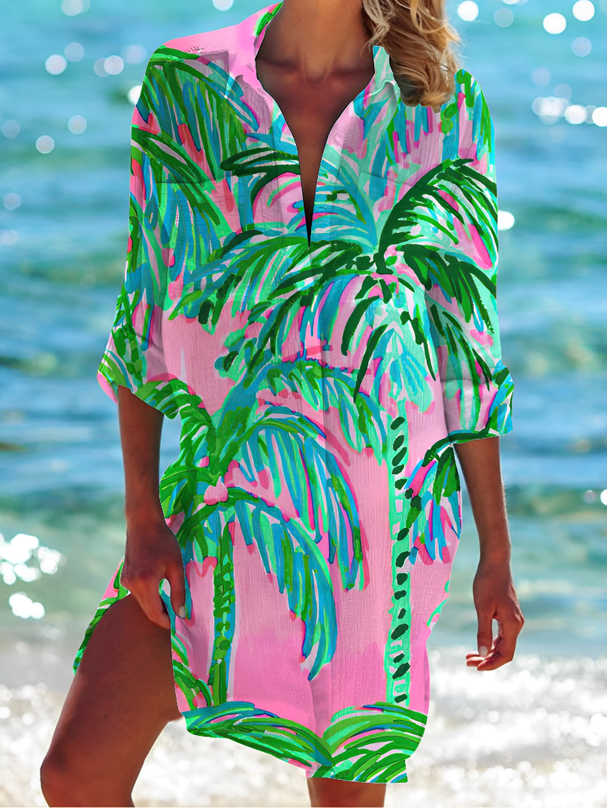 Serenity - Sommer Turn-Down-Bluse