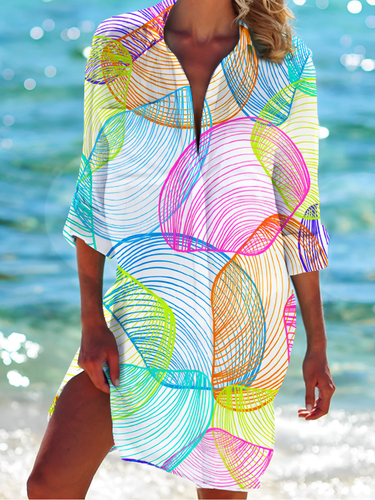 Serenity - Sommer Turn-Down-Bluse