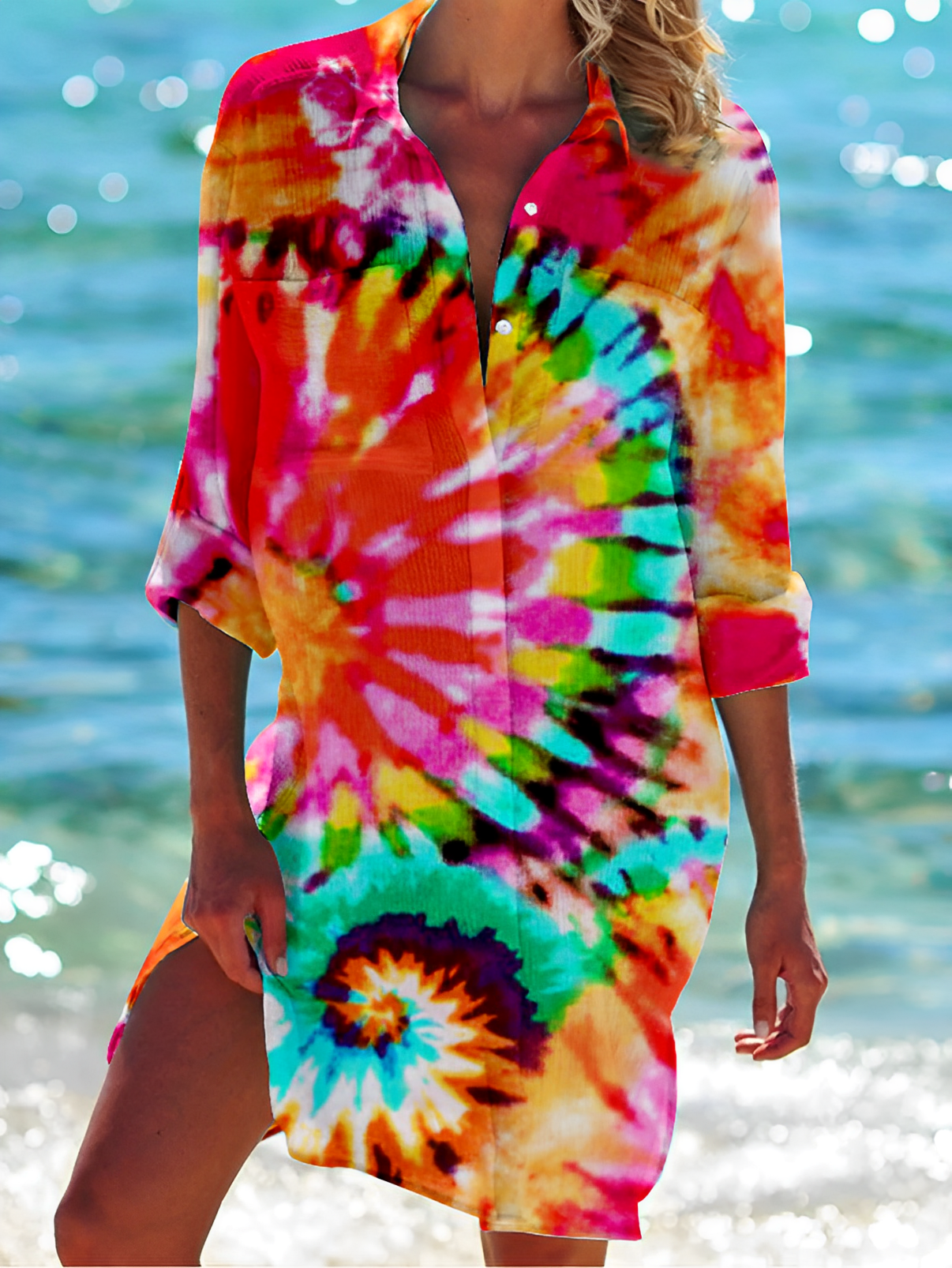 Serenity - Sommer Turn-Down-Bluse