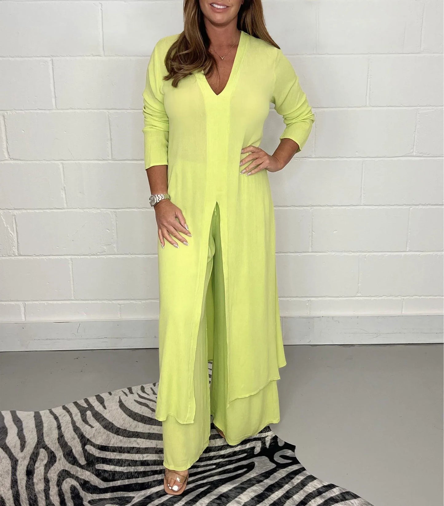 Vaille - Chiffon Oberteil und Hose Set