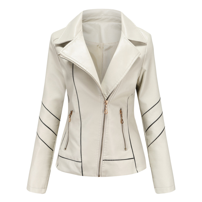 Eleanore - Kurze Jacke aus PU-Leder mit Taschen