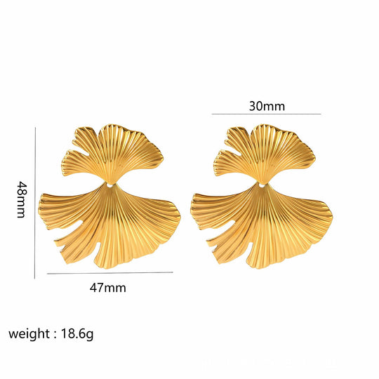 Alva - Schmetterling und Blume Edelstahl-Ohrstecker