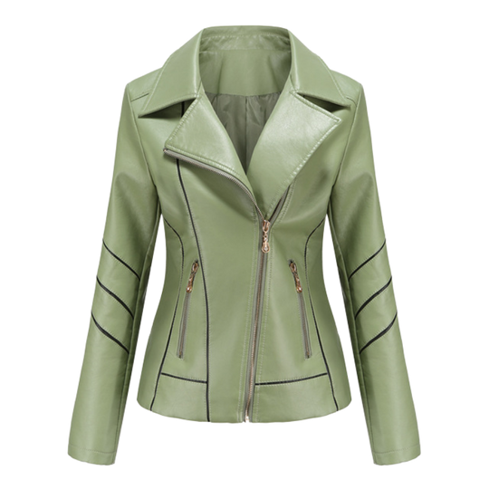 Eleanore - Kurze Jacke aus PU-Leder mit Taschen