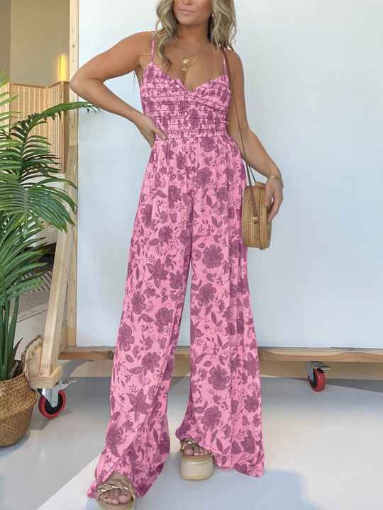 Fianley - Rüschen-Jumpsuit mit Blumenmuster