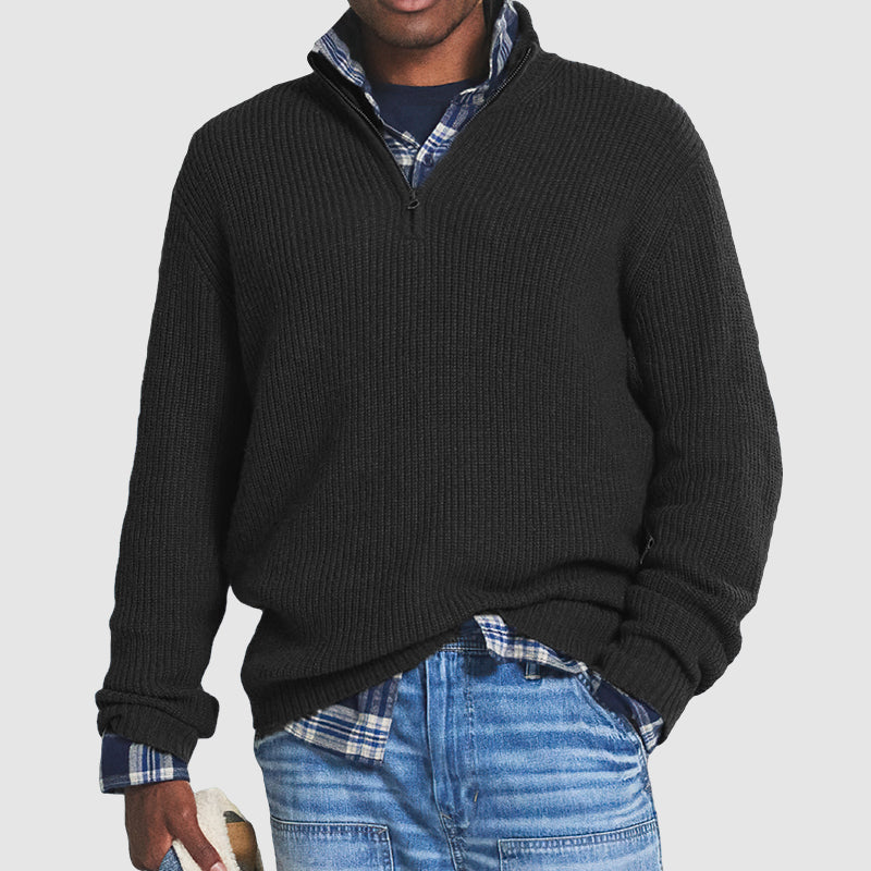 Constantine - Kaschmir-Zipperpullover für Herren, Business-Casual