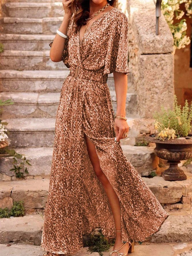 Carla - Maxi-Wickelkleid Sommer-Chic in Vollendung