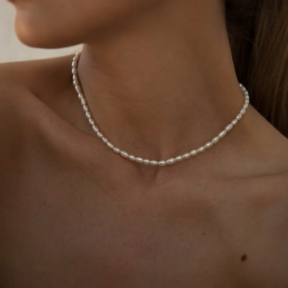 Myrtle - Langer Perlen-Choker