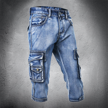 Helmut - Herren Cargo Denim Kurz