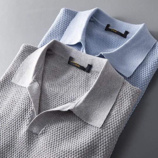 Marino - Herrenhemd mit Textur und Kragen
