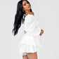 Visage Off-shoulder Romper-Kleid