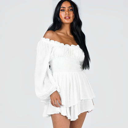 Visage Off-shoulder Romper-Kleid